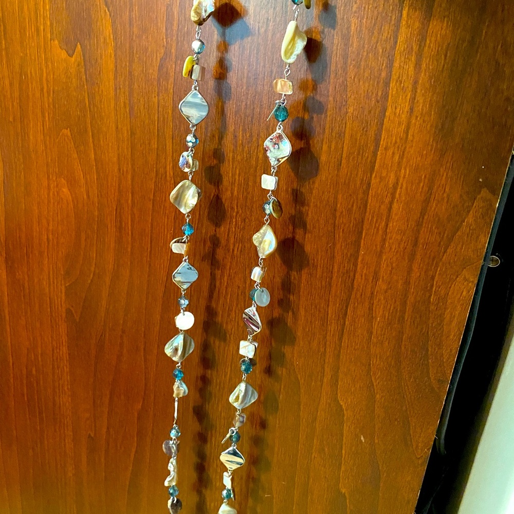 NECKLACE | ABALONE SHELL | SILVER TONE